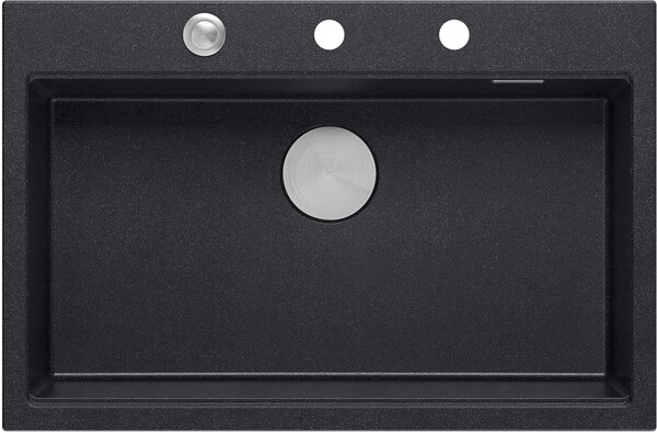 Quadron Marc dřez graniteq 76x50 cm černá HQM7650U8_BS