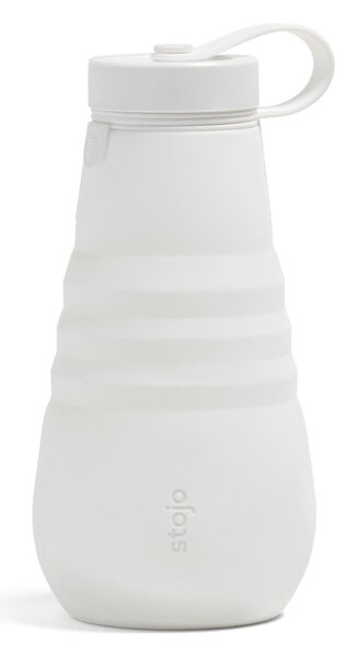 Bílá skládací láhev Stojo Bottle Quartz, 590 ml