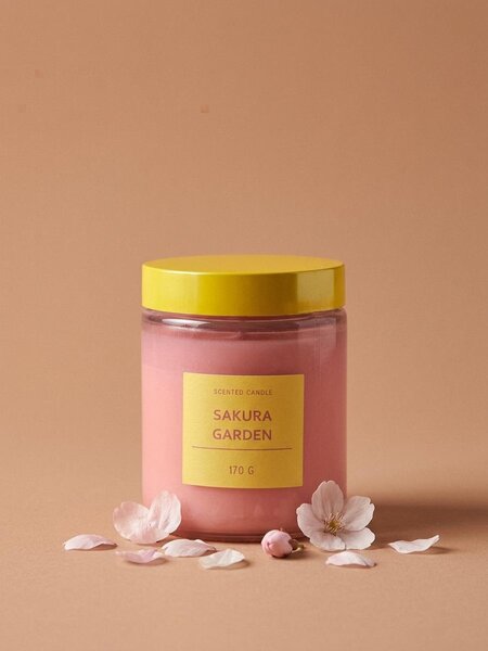 Sinsay - Vonná svíčka Sakura Garden - pastelová růžová