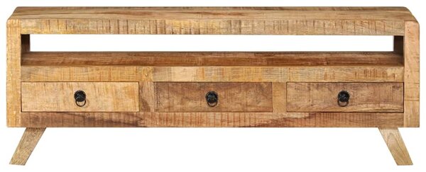 TV stolek 110 x 30 x 40 cm masivní mangovníkové dřevo 337064