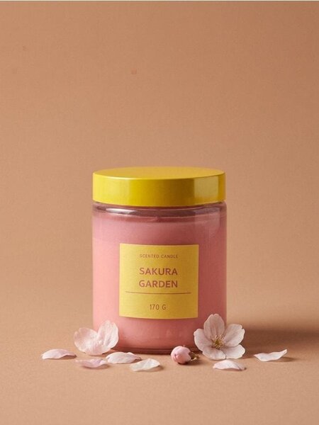 Sinsay - Vonná svíčka Sakura Garden - pastelová růžová