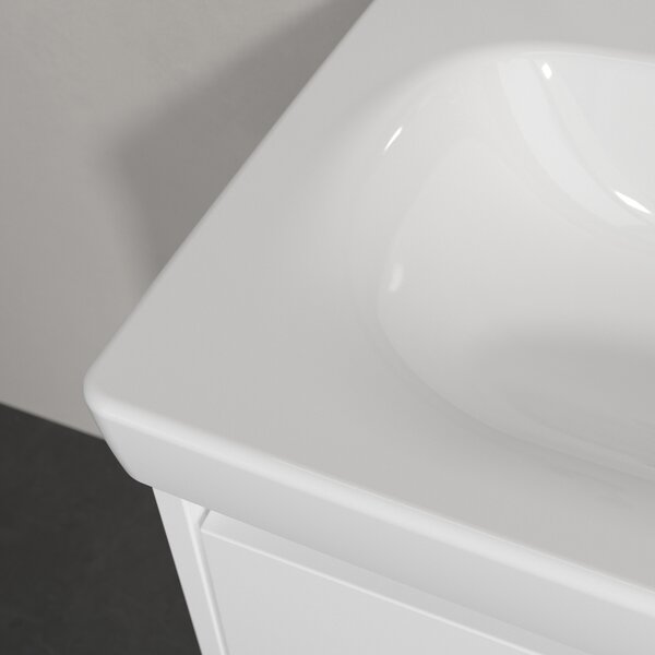 Villeroy & Boch Skyla umyvadlo 55x44.5 cm obdélníkový nábytkový bílá lesk 5A5158R1