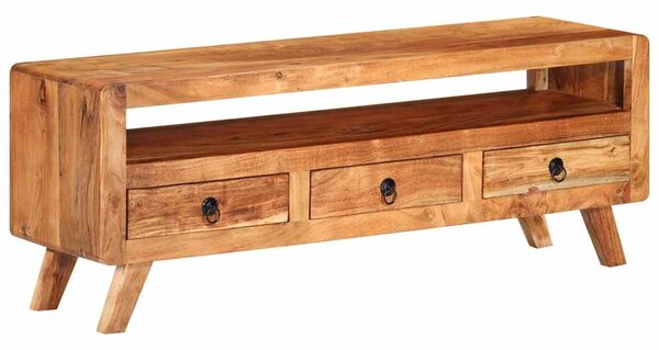 TV stolek 110 x 30 x 40 cm masivní akáciové dřevo 337065