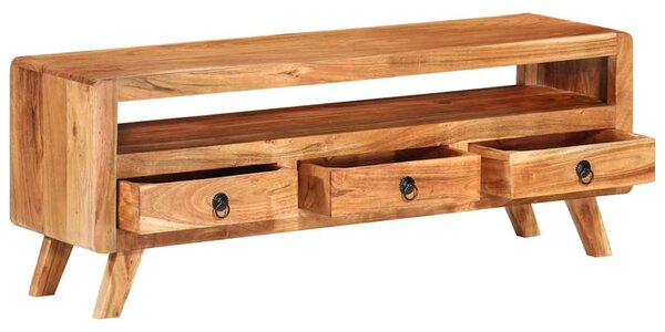 TV stolek 110 x 30 x 40 cm masivní akáciové dřevo 337065