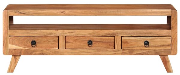 TV stolek 110 x 30 x 40 cm masivní akáciové dřevo 337065