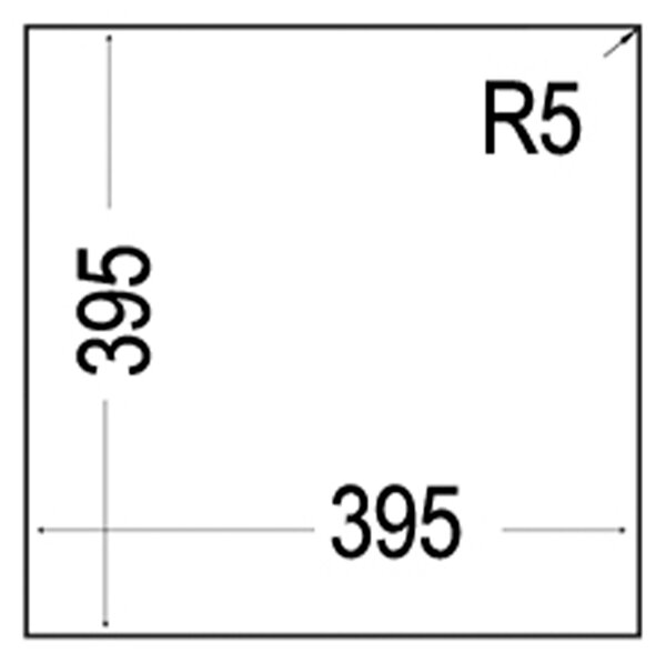 Teka Square dřez tegranit 44x44 cm černá 115230025