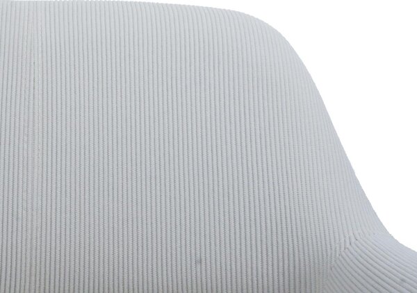 Sada 6 jídelních židlí HWC-A50 II, židle kuchyňská židle čalouněná židle, dřevěná tkanina/textilní kord (400g/m²) krémově bílá
