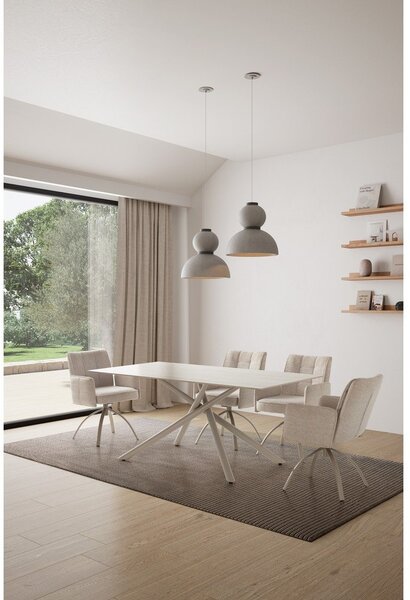 Jídelní stůl s keramickou deskou 90x180 cm Talia – Marckeric