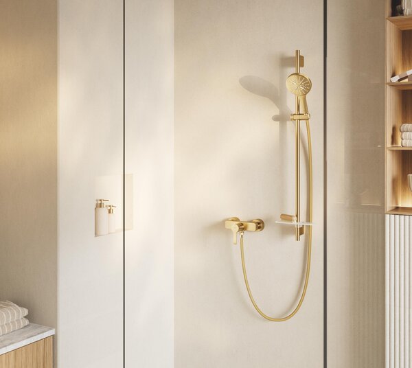 Grohe Lineare sprchová baterie nastěnná Brushed Cool Sunrise 33865GN1