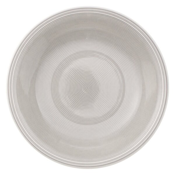 Bílo-šedý porcelánový hluboký talíř Villeroy & Boch Like Color Loop, ø 23,5 cm