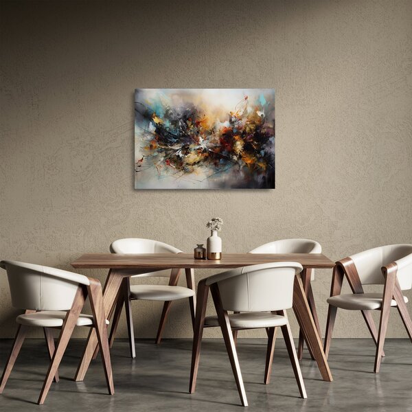 Skleněný obraz - Abstraktní grafika (70x50 cm)