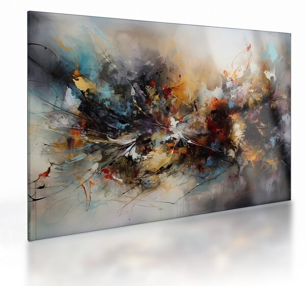 Skleněný obraz - Abstraktní grafika (70x50 cm)