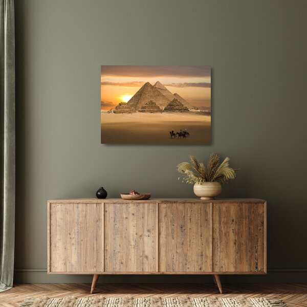 Skleněný obraz - Pyramidy (70x50 cm)