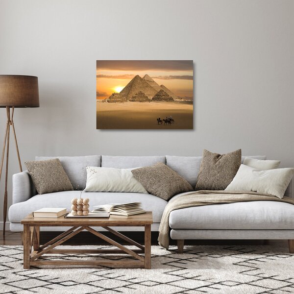 Skleněný obraz - Pyramidy (70x50 cm)