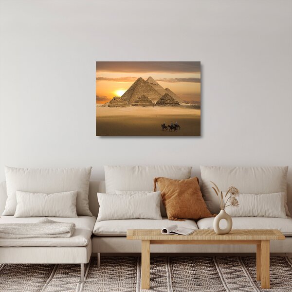 Skleněný obraz - Pyramidy (70x50 cm)