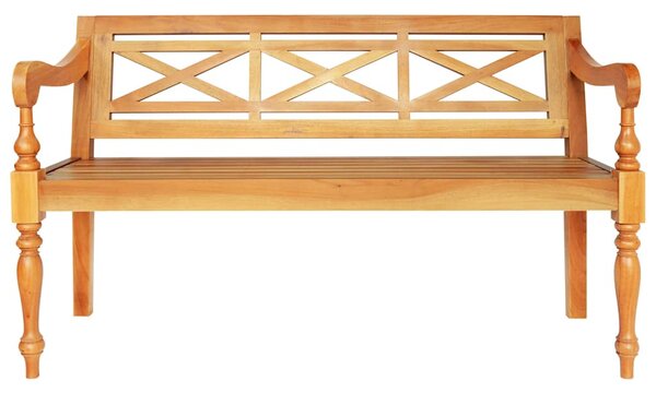 Lavice Batavia 123 cm masivní mahagon světle hnědá 337078