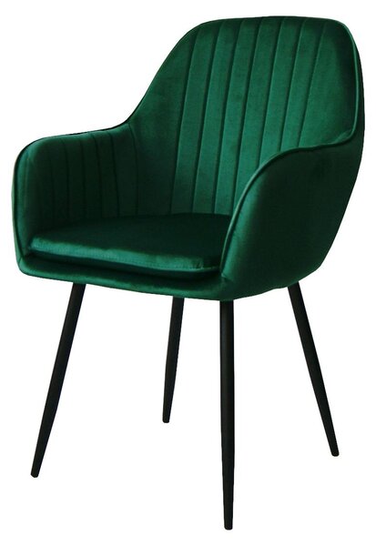 Ekspand | Židle QUEEN - 85 cm - zelená - moderní design - kvalitní samet a pohodlí