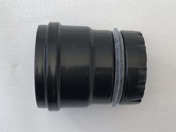 Adaptér z výfukového potrubí na trubku peletového kamna 80 mm pro peletová kamna | litinově šedý