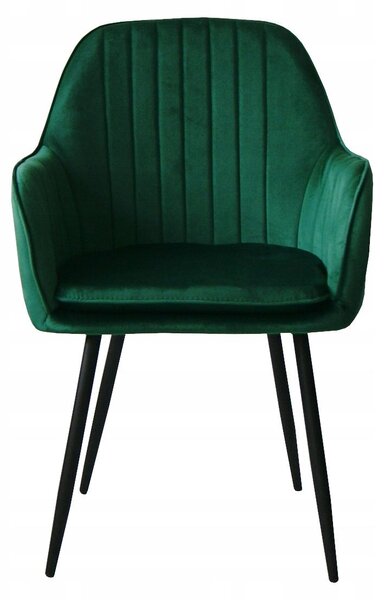 Ekspand | Židle QUEEN - 85 cm - zelená - moderní design - kvalitní samet a pohodlí