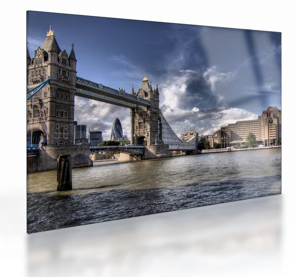 Skleněný obraz - Tower Bridge v Londýně (70x50 cm)