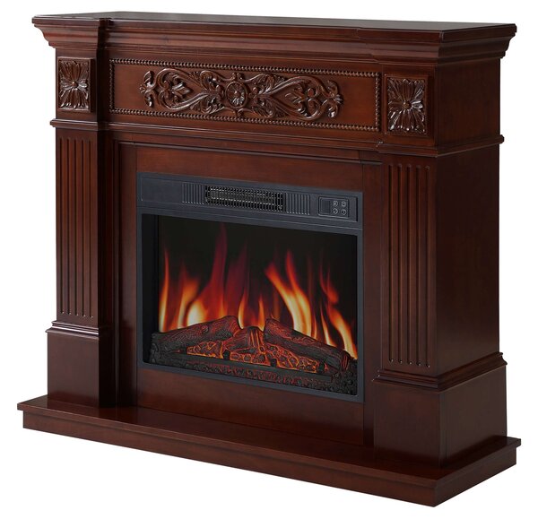 ArtiFlame Elektrický krb Toscana AF23S Elektrický stojící krb s ohřevem 1800W realistický efekt plamene LED osvětlení dálkové ovládání časovač Russet
