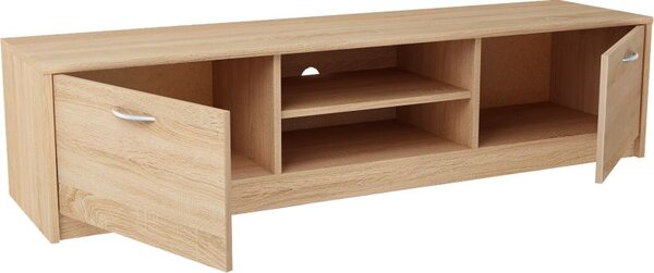 RTV stolek RENDA 160 dub sonoma/bílá (160 x 36) cm