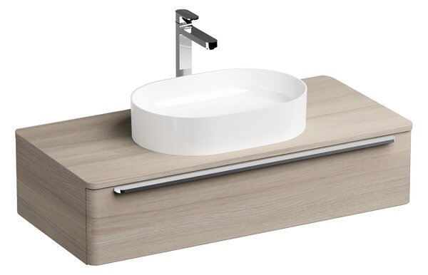 Ravak Ceramic umyvadlo 55x37 cm oválné na pult bílá lesk XJX01155001