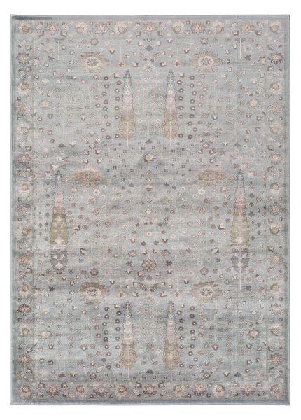 Šedý koberec z viskózy Universal Lara Ornament, 120 x 170 cm