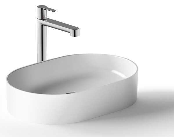 Ravak Ceramic umyvadlo 55x37 cm oválné na pult bílá lesk XJX01155001