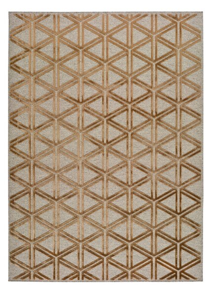 Šedo-oranžový koberec Universal Lana Triangle, 67 x 105 cm