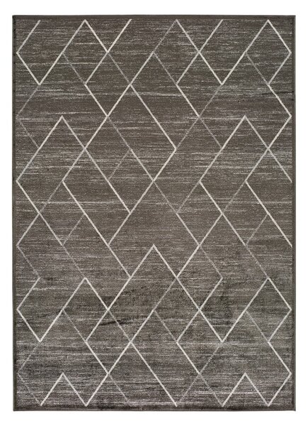 Šedý koberec z viskózy Universal Belga, 70 x 110 cm