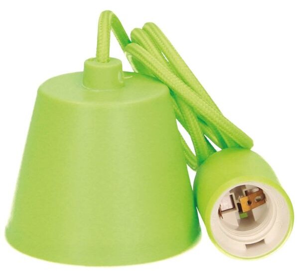 Závěsné stropní svítidlo na 1 žárovku E27 max 60W, délka 1m, GSC, zelené