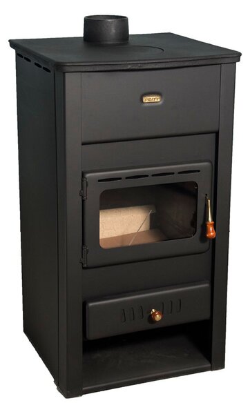 Krbová kamna na dřevo, krb na více paliv, hořák na dřevo, litinová deska, 10 kW, Prity K2CP
