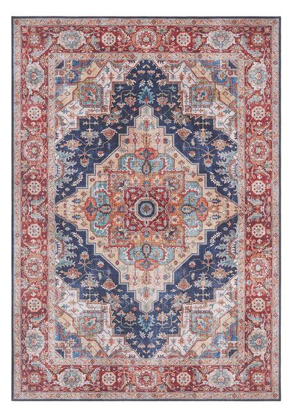 Tmavě modro-červený koberec Nouristan Sylla, 200 x 290 cm