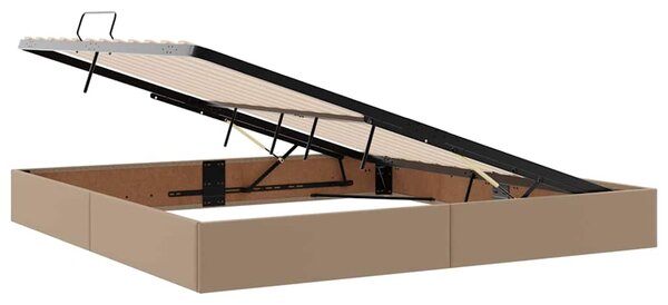 Postel s úložným prostorem Cappuccino 200 x 200 cm Umělá kůže 3371684