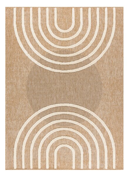 Makro Abra Kusový koberec Sisalový SPARK 0688A Geometrický béžový krémový Rozměr: 80x150 cm