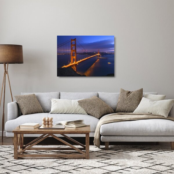 Skleněný obraz - Golden Gate Bridge (70x50 cm)