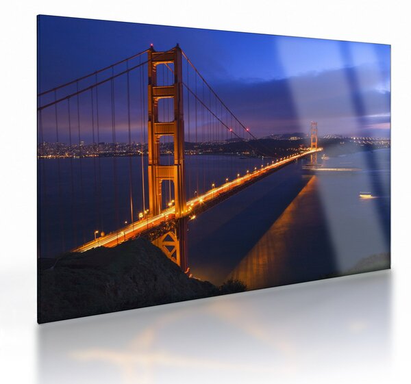 Skleněný obraz - Golden Gate Bridge (70x50 cm)