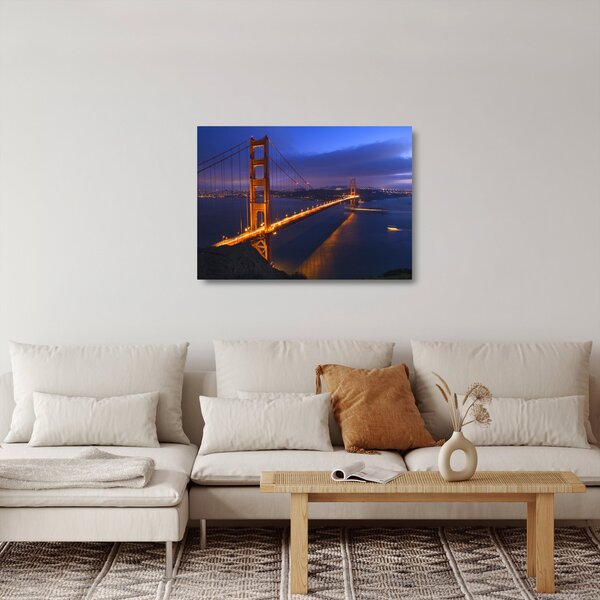 Skleněný obraz - Golden Gate Bridge (70x50 cm)