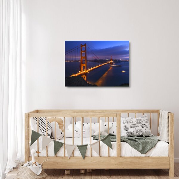 Skleněný obraz - Golden Gate Bridge (70x50 cm)