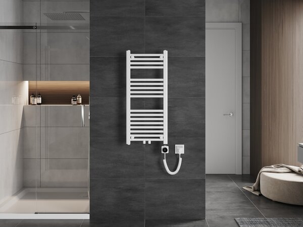 Mexen Mars, elektrické topné těleso 900 x 400 mm, 300 W, bílá, W110-0900-400-6300-20