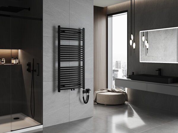Mexen Ares, elektrické topné těleso 1200 x 600 mm, 600 W, černá, W102-1200-600-6600-70