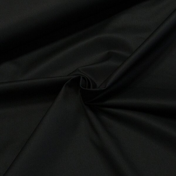 Směsový kepr elastický OLIMPIA ELASTIC BLACK, jednobarevný černý, 165g/m2, š.150cm (látka v metráži)