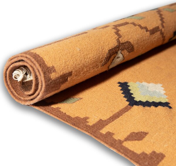 Vlněný kilim "Jarní vinná réva 2"