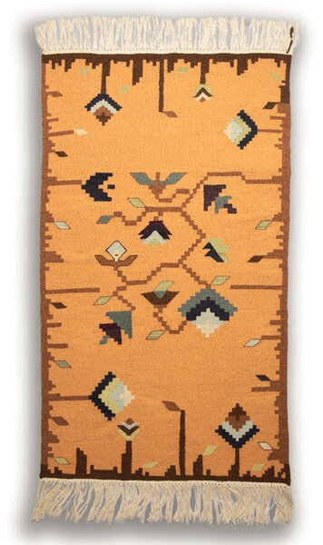 Vlněný kilim "Jarní vinná réva 2"