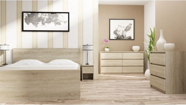 Komoda MALMO M6 120 dub sonoma (120 x 77) cm