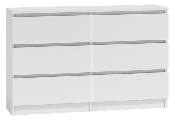 Komoda MALMO M6 120 bílá (120 x 77) cm