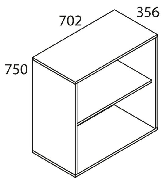 Dvoudveřová komoda Vandol Mini bílá