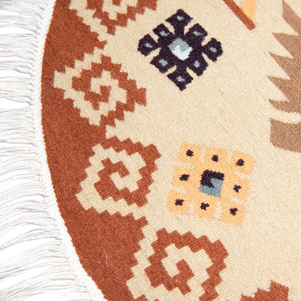 Vlněný kilim "Podzimní vinná réva 2"