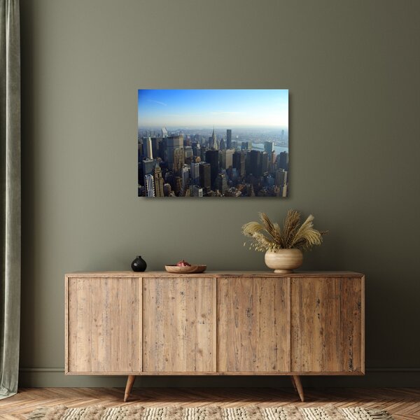 Skleněný obraz - Manhatten ve dne (70x50 cm)